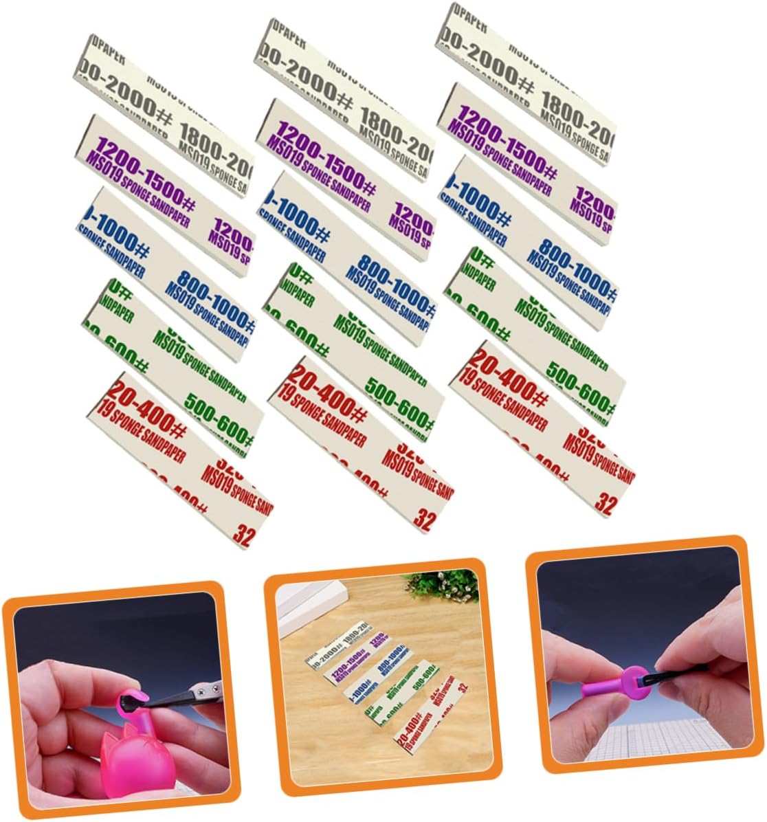 100pcs Sanding Sponge for Model Toys Crafting and Furniture Finishing Includes Grits Versatile Sanding Pads for Polishing and Smoothing