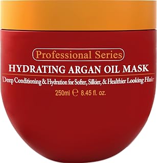 Arvazallia Hydrating Argan Oil Hair Mask & Deep Conditioner for Dry Damaged Hair - Sulfate-Free, 8.45 oz