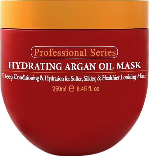 Hydrating Argan Oil Hair Mask and Deep Conditioner By Arvazallia for Dry or Damaged Hair - 8.45 Oz
