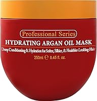 Vista 5 de Arvazallia Mascarilla Capilar Hidratante de Aceite de Argán y Acondicionador Profundo para Cabello Seco o Dañado (Tubo de 8.5 oz)