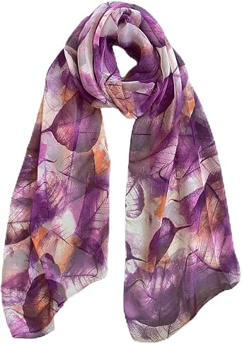 CYian Scarf for Women Lightweight Chiffon Scarfs Fashion Sheer Scarf Shawls Wraps for Spring Summer Winter Fall