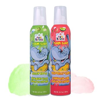Moneysworth & Best Fun House Kids Foam Soap green Apple & raspberry-Lime, 2 Pack 14423