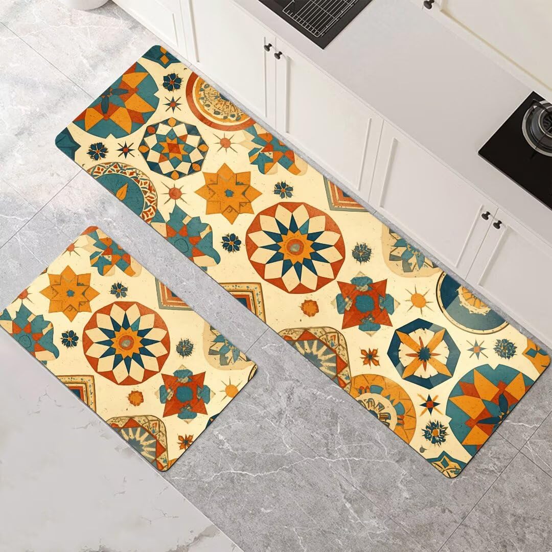 Alfombras de cocina de 2 piezas para evitar resbalones y proteger zonas de paso