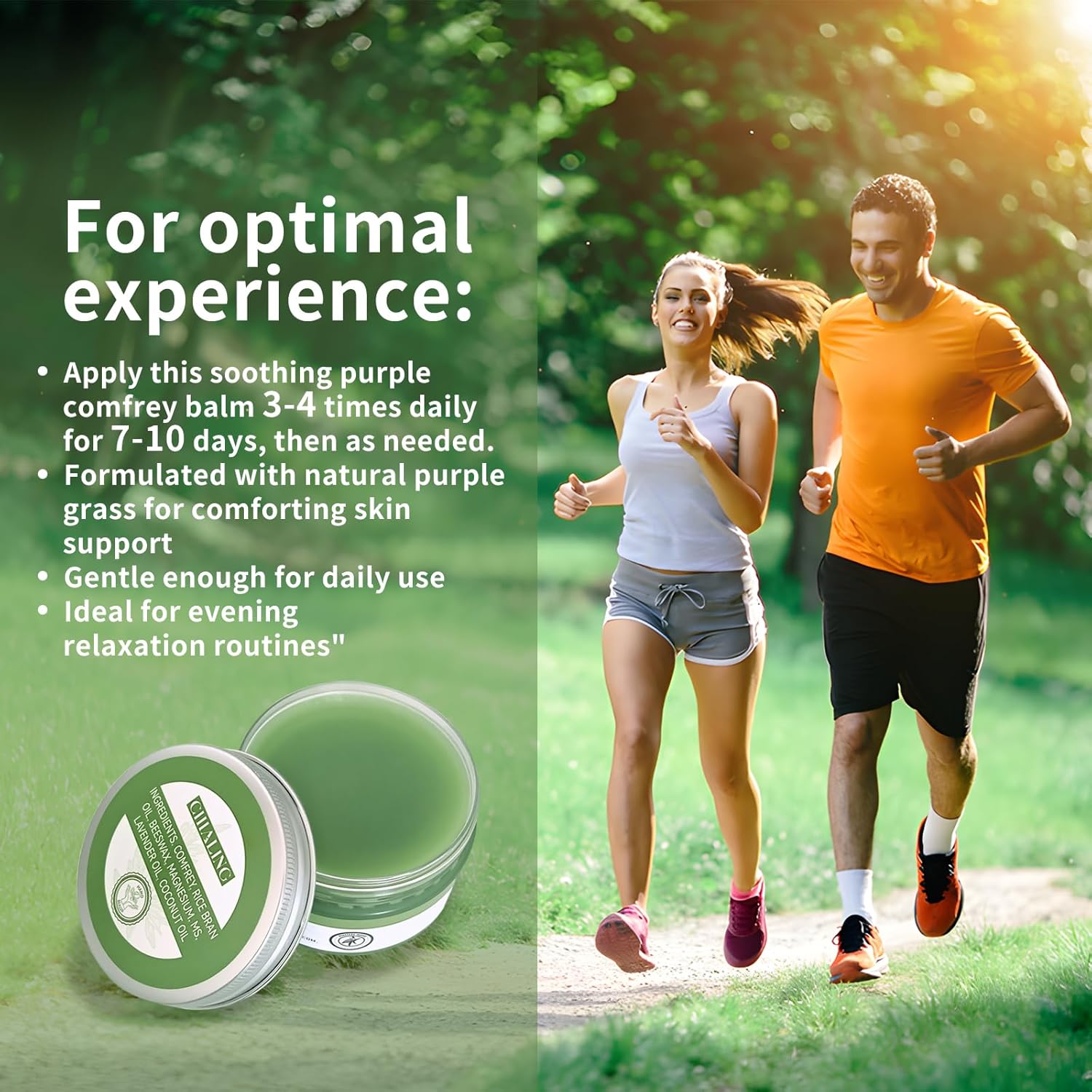 Handmade Organics Comfrey Salve 3.5oz – Natural Herbal Balm for Bones, Muscles, Joints, Knees & Skin - Made In USA - Handcrafted with Slow-Infused Herbs & Mineral-Rich Ingredients for Daily Skin - Image 7