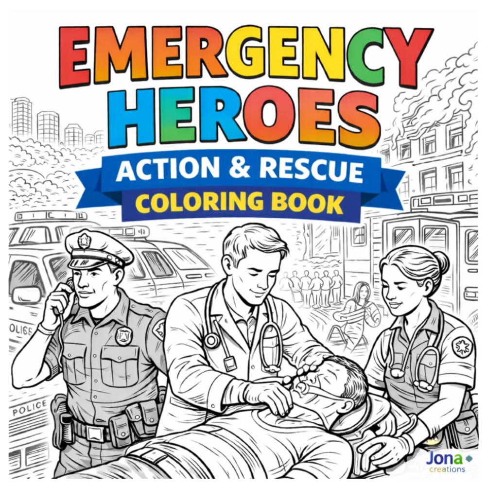 Emergency Heroes Coloring Book