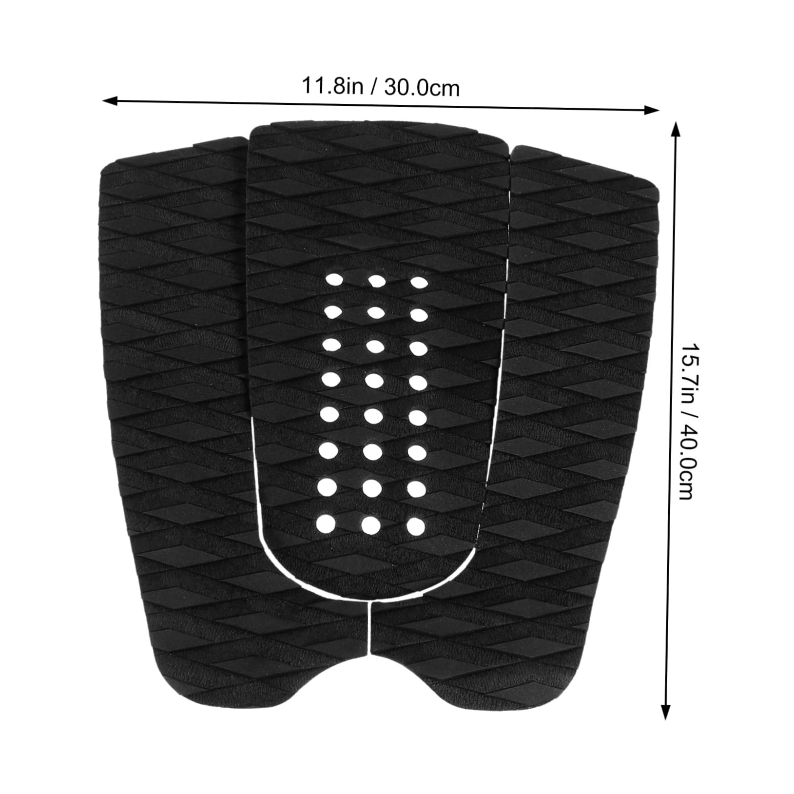 Abaodam 3Pcs Adhesive Surfboard Tail Pads Maximum Grip Traction for Surfboards and Skimboards Easy to Stick Slip Grip Pads for Professional and Personal Use