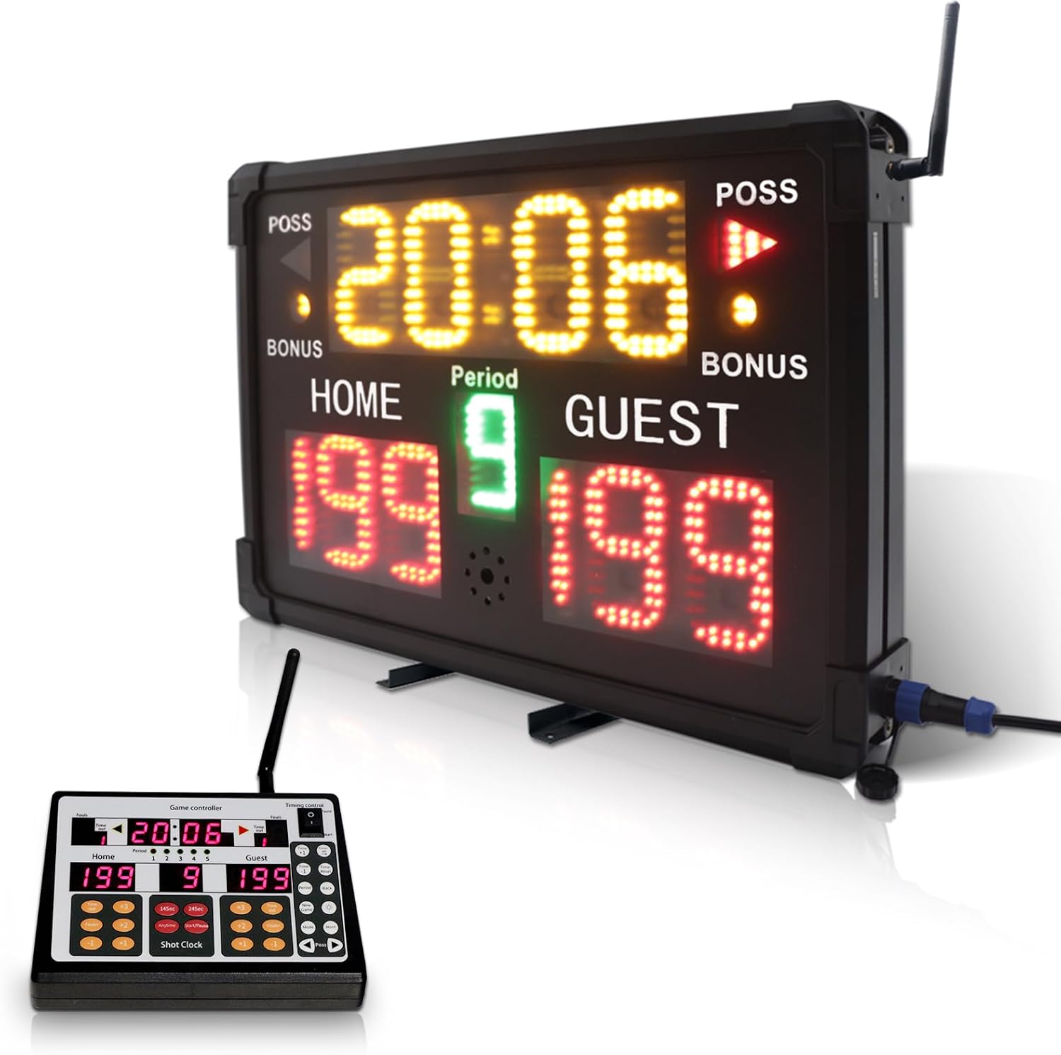 GAN XIN Digital Basketball Scoreboard with Remote