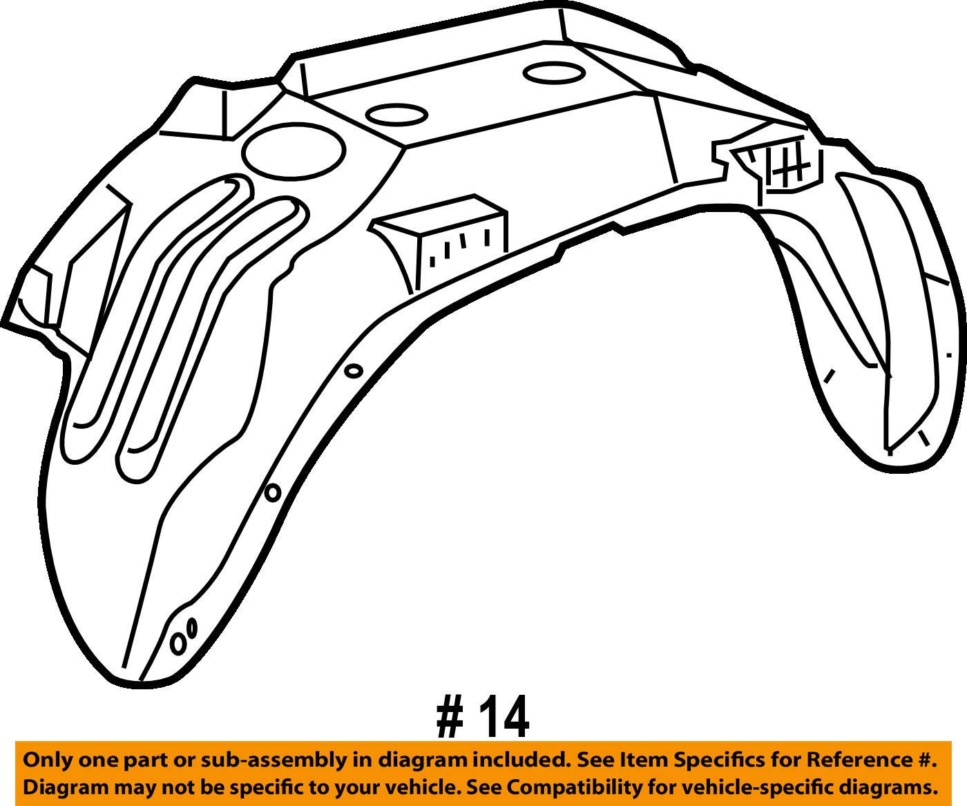 Amazon.com: Genuine Toyota (65638-04050) Wheel Housing Liner