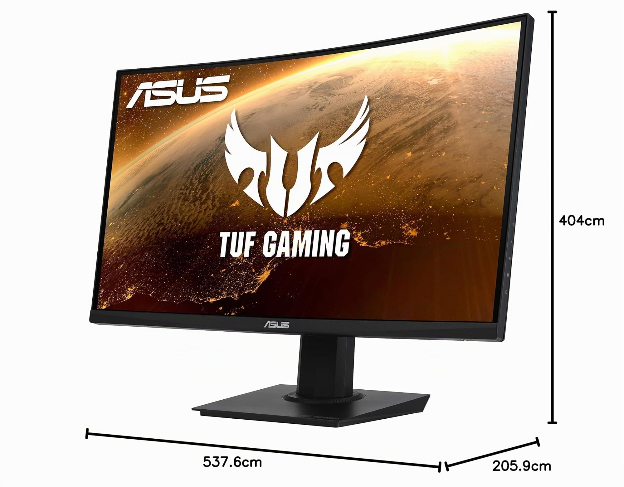 ASUS TUF Gaming VG24VQE - Ecran PC gaming 23,6" FHD - Dalle VA Incurvée - 1ms - 165Hz - 1920x1080 - 250cd/m² - 1x DP & 2x HDMI - ELMB - AMD FreeSync Premium - Haut-parleurs - Shadow Boost