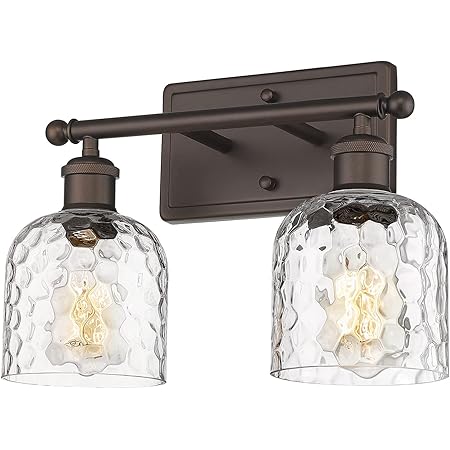 zeyu 2-Light Bathroom Vanity Light, Farmhouse Wall Sconce Lighting with ...