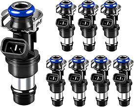 Fuel Injector 4.8L 5.3L 6.0L Engine Compatible with Chevy Silverado Suburban Tahoe GMC Sierra Yukon Cadillac Escalade Replace 25317628, 17113698, 17113553, FJ315, FJ10062