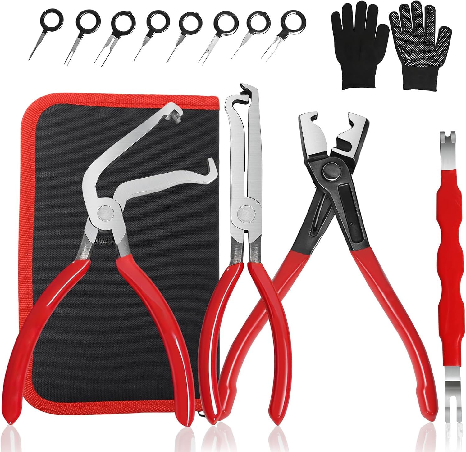 Electrical Disconnect Pliers, Professional Electrical Connector Removal Tool for Automotive Terminal Connectors, Heavy Duty Connector Removal Tool for Cars, Trucks, Electrical Systems