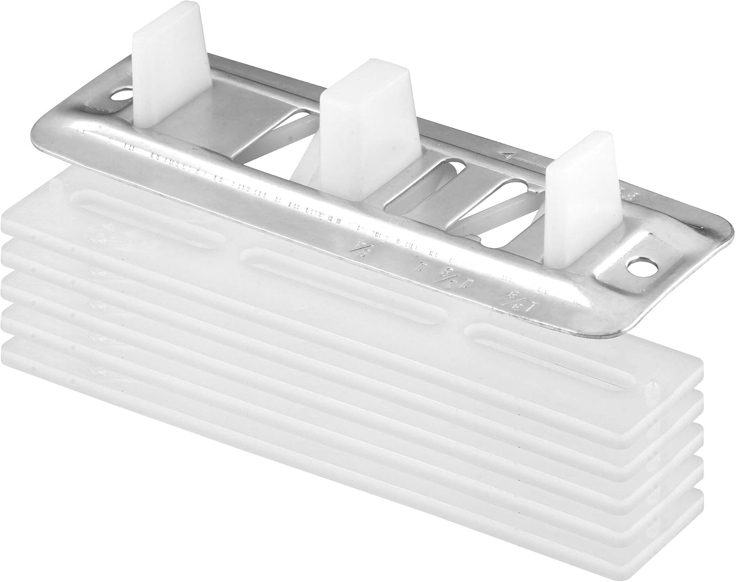 Prime-Line 161933 Adjustable Floor Mount Guide and Carpet Riser, 1/8 In. Tall x 5 In. Length, Plastic/Steel (Single Pack)