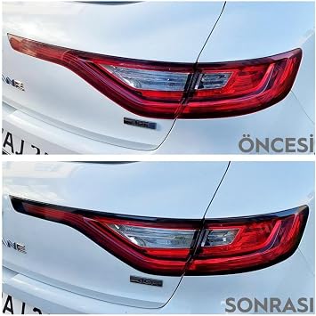 General GRAF CAR Renault Megane 4 "Sedan ile Uyumlu" Stop  er evesi Sticker Mat Siyah, STP025-02