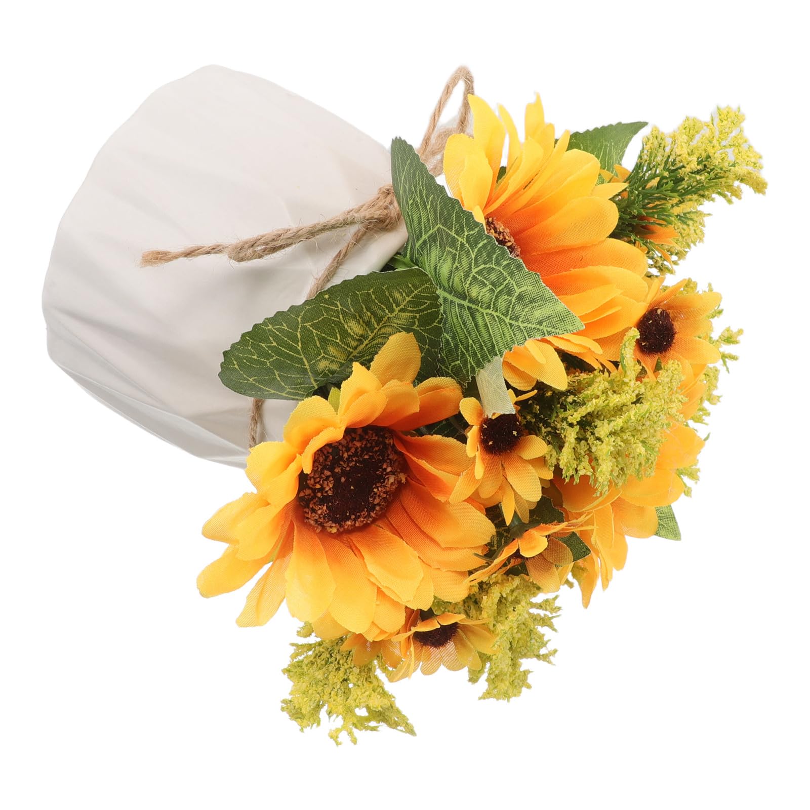 Tournesol artificiel en pot céramique UKCOCO pour décoration
