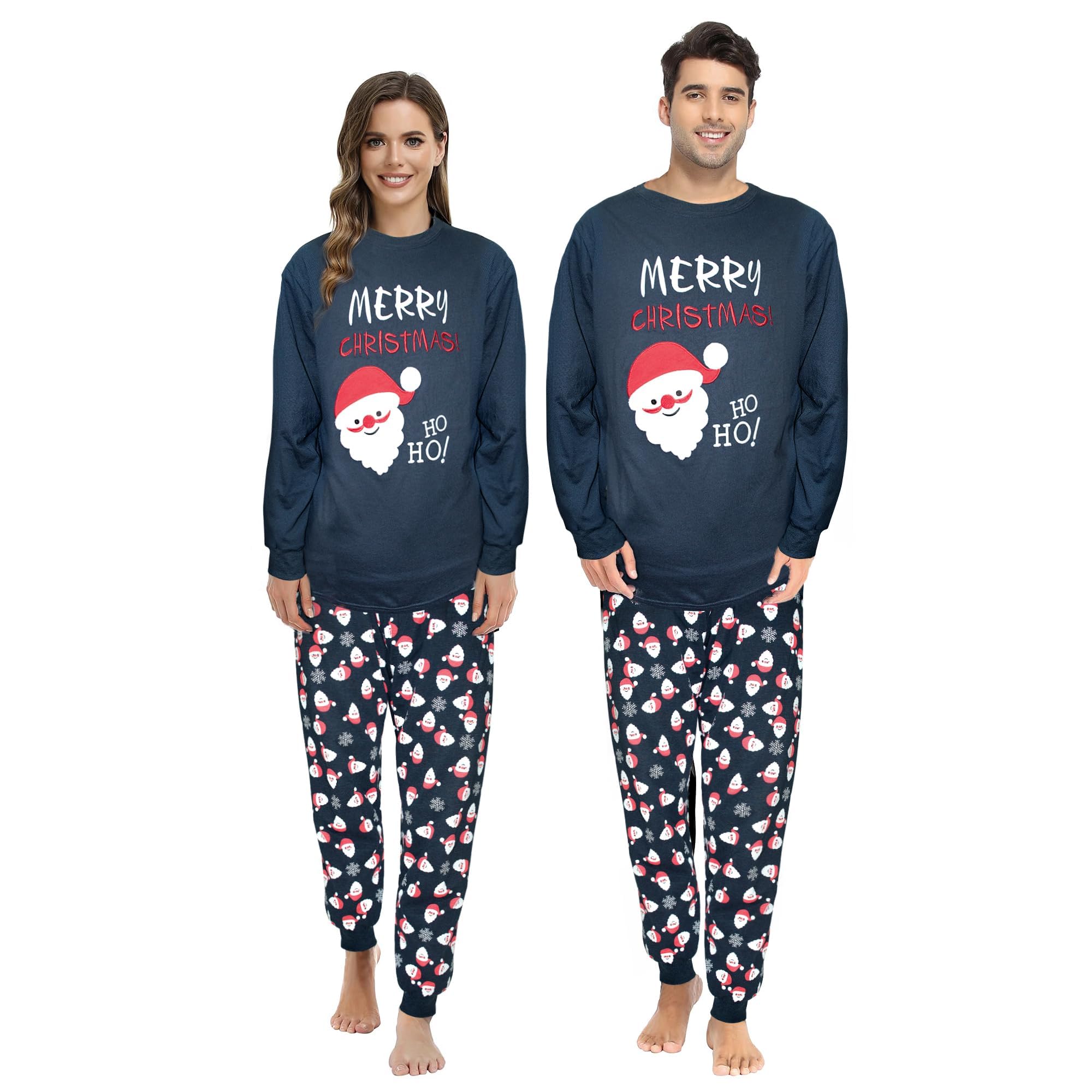 grpskcos Matching Christmas Pajamas Set, Xmas Santa Claus PJs Holiday Sleepwear Festival Nightwear for Mens Womens-picture-11