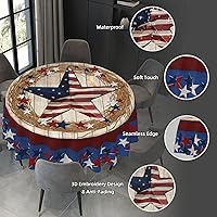 Vista 54 de YETTA YANG Paño de Mesa Redondo de Dulce de Chupachups Gótico en Negro y Blanco de 60 Pulgadas, Cubierta de Mesa Decorativa de Tela para Mesas