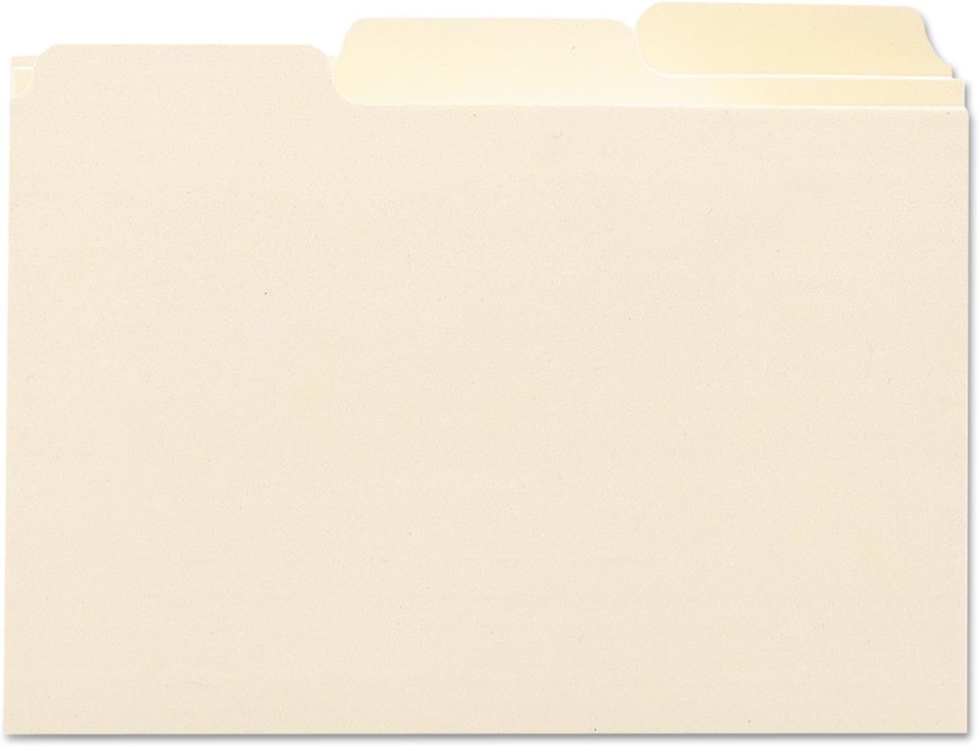 Smead Card Guide, Plain 1/3-Cut Tab (Blank), 6" W x 4" H, Manila, 100 per Box (56030)