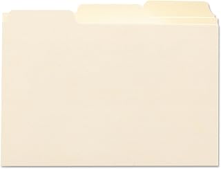 Smead Card Guide, Plain 1/3-Cut Tab (Blank), 6"W x 4"H, Manila, 100 per Box (56030)