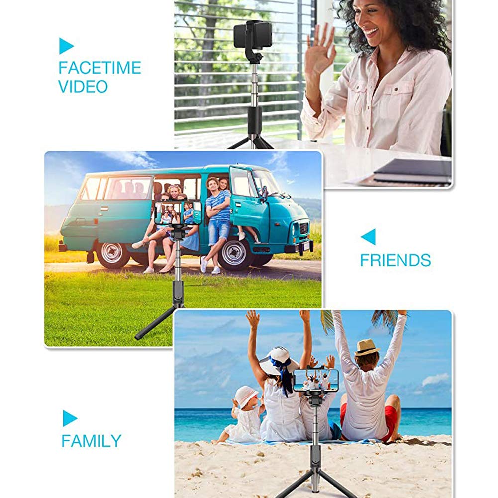 Selfie Stick Treppiede, Portatile Allungabile Selfie Stick Treppiede Con Wireless Bluetooth Remote Per Galaxy S9 / S9 Plus / S8 / S8 Plus