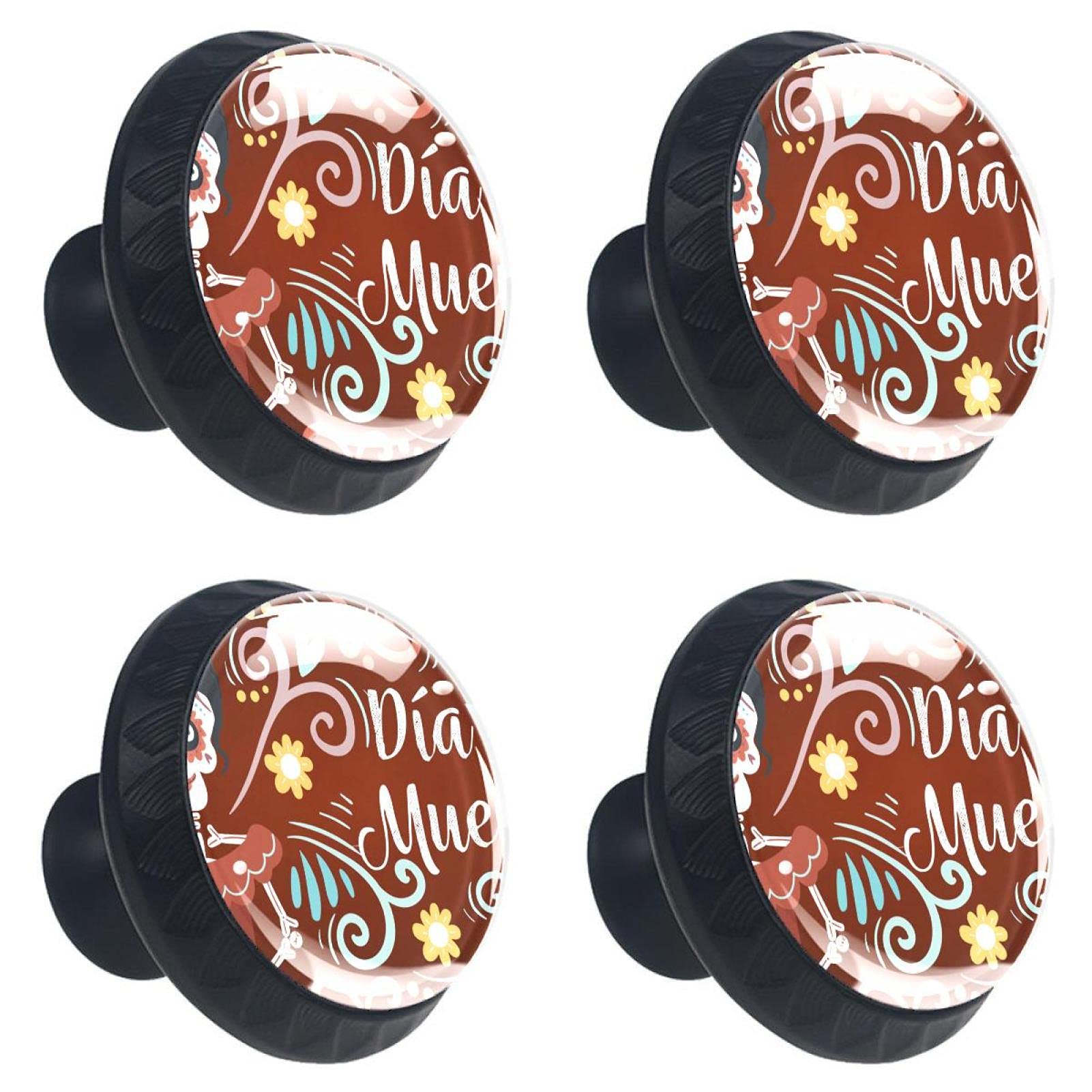 Boutons de tiroir en cristal motif squelette de 30 mm pour personnaliser commode et cuisine