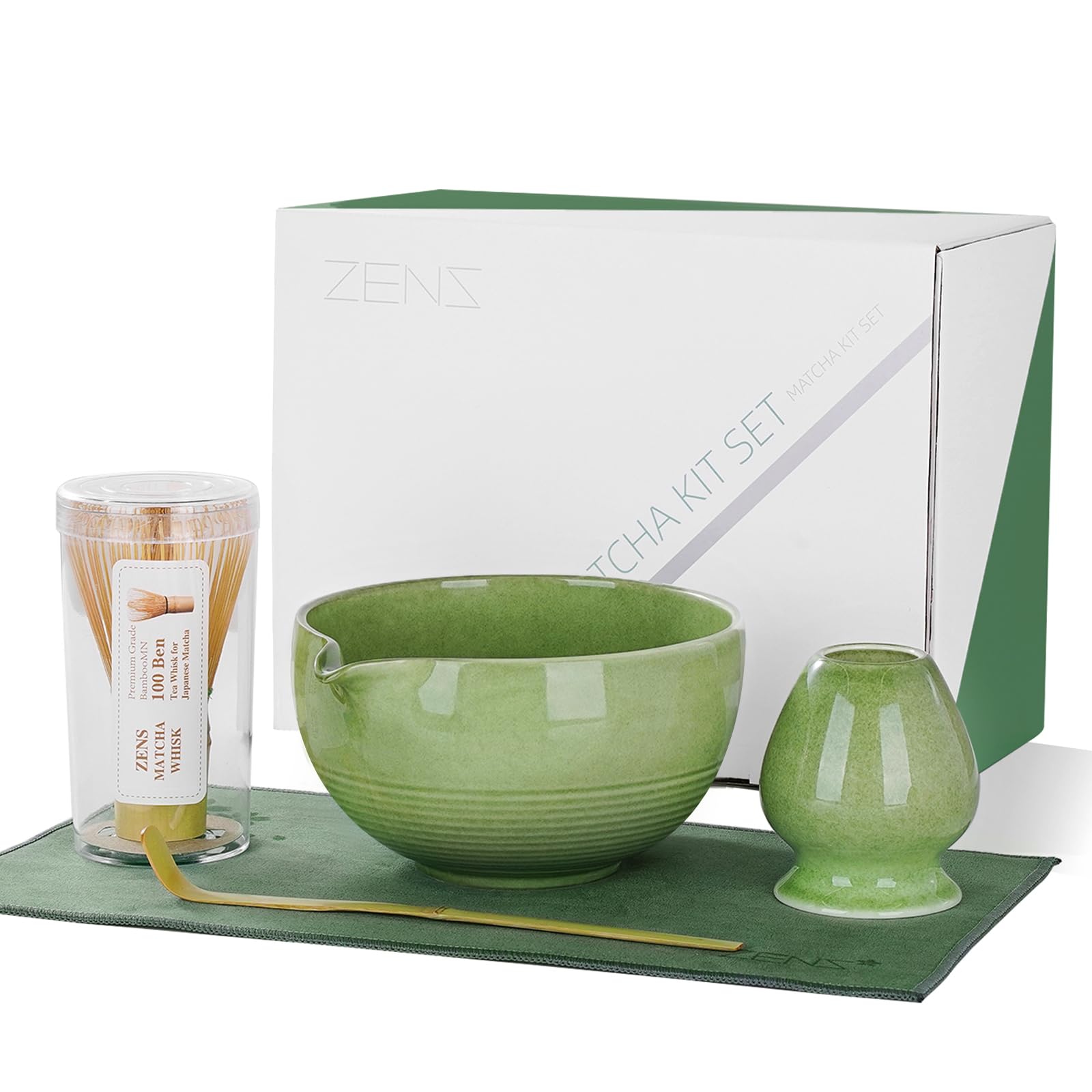 Amazon.com: ZENS Matcha Whisk Set, 5pcs Matcha Kit Set Includes