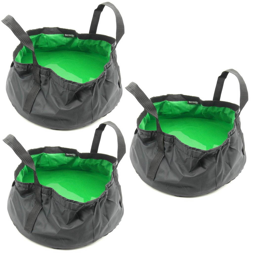 TRENDBOX Multiple Foldable Wash Basin Sink Water Bag Portable Mini 8.5L for Footbath Camping Hiking Outdoor Durable Design