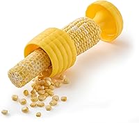 Vista 1 de Chef’n Cob Plus pelador y destripador de maíz para mazorca de maíz, con empujador de seguridad incorporado