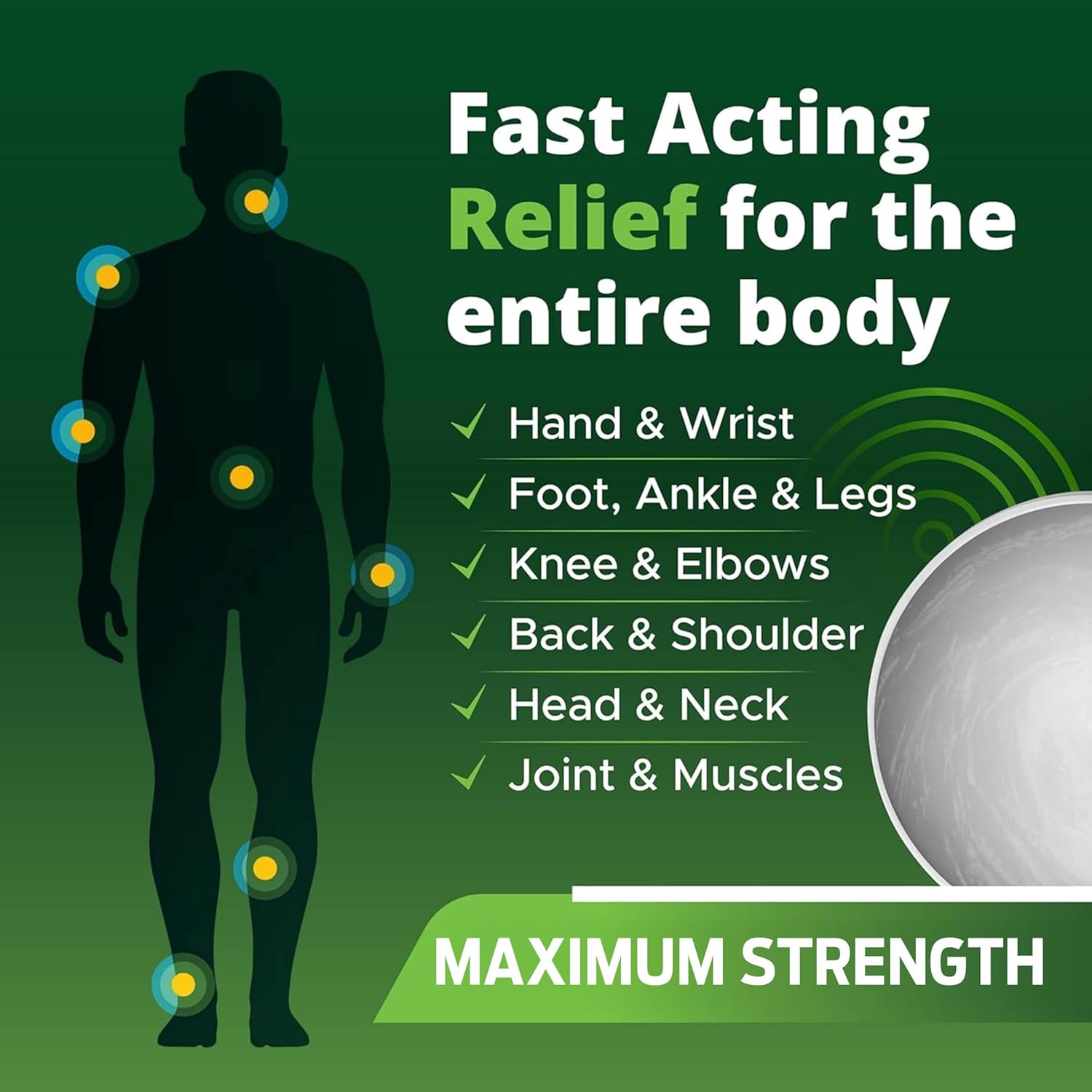 OWELL NATURALS Deep Penetrating Pain Relief Cream, Maximum Strength Formula for Joints & Muscle Aches, Lower Back, Knees, Hands, Legs, Ankle – Fast Acting Comfort, 3.5 oz - Image 4