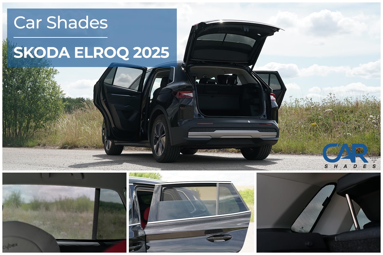 Car Shades Jeu de Pare-Soleil sur Mesure pour Voiture