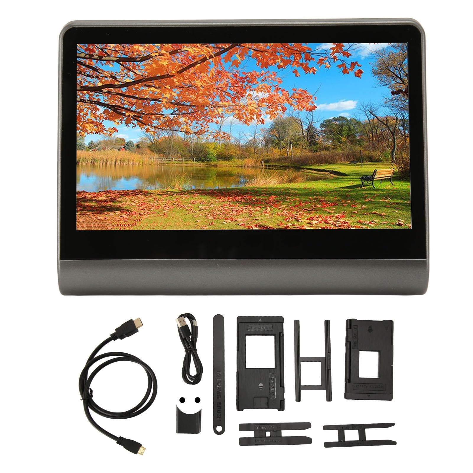 Skaner filmów i slajdów 48 MP z 7-calowym wyświetlaczem LED, cyfrowy skaner filmów kompatybilny z pamięcią 16 GB konwertuje 135/110/126 (wtyczka
