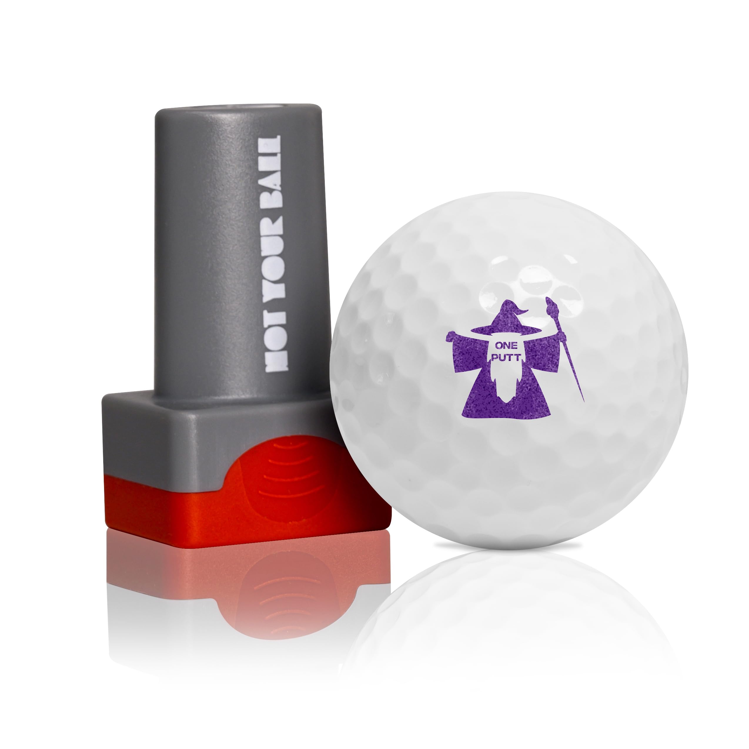 ZEETY Golf Ball Stamp, Golf Ball Stamper, Self-Inking Golf Ball Stamp Marker to Identify Golf Balls, Golf Gifts Golf Accessories for Men and Women Golfers (1PUTT Wizard) — image 1