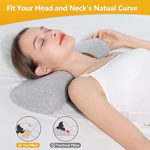 Miniatura 7 de Almohada de dispositivo de tracción cervical para aliviar el dolor de cuello y almohada cervical para dormir almohada cervical