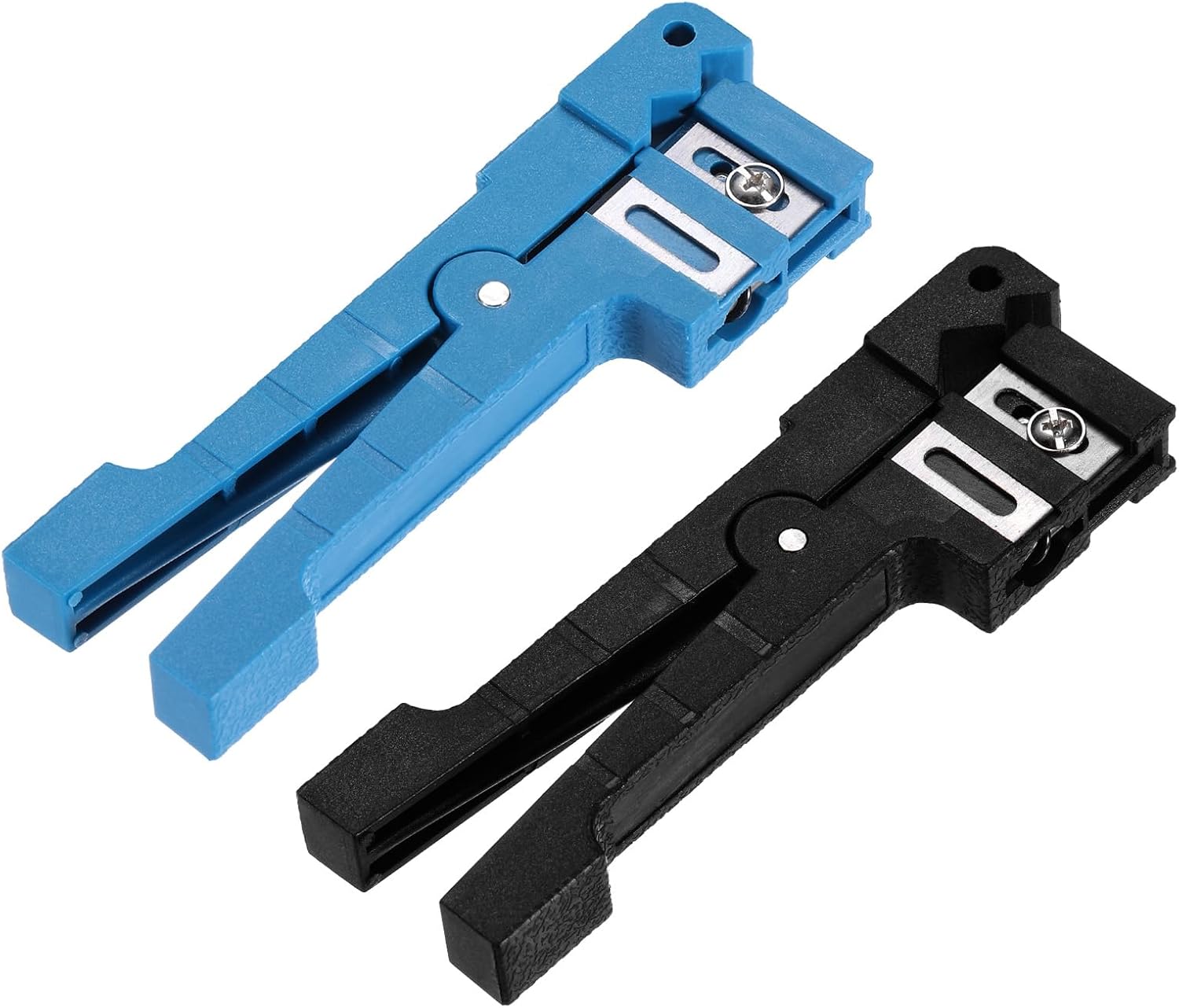 MECCANIXITY Cable Stripping Cutter Tool 45-163 & 45-165 Standard Cable Stripper Fiber Optic Cable Stripper Crimper 1 Set