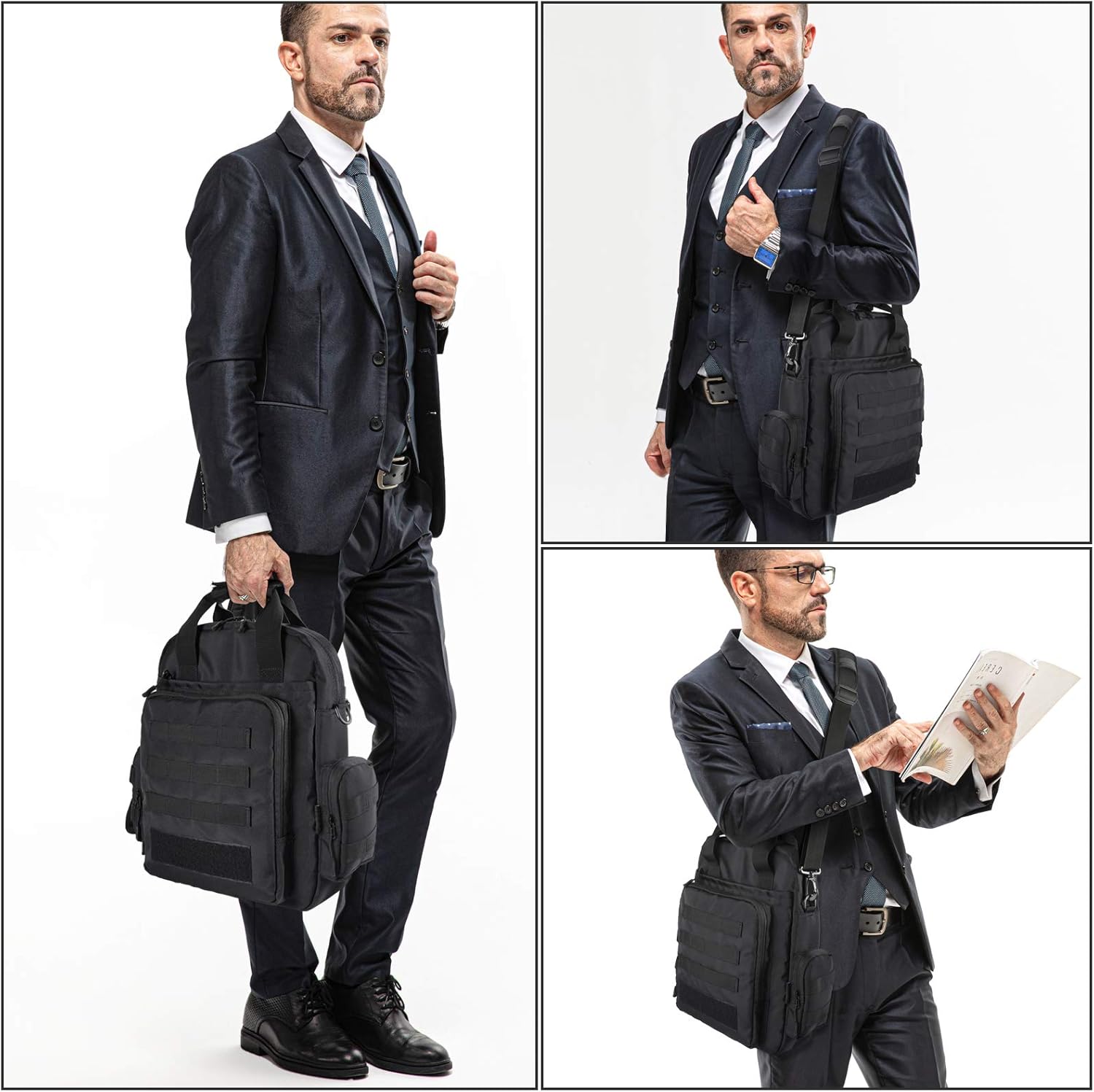 Tactical Molle Bag Concealed Pistol Pouch Multipurpose Carry Gun Bag Waist Molle Bag Fanny Pack with Pistol Holster in 9 inch Length