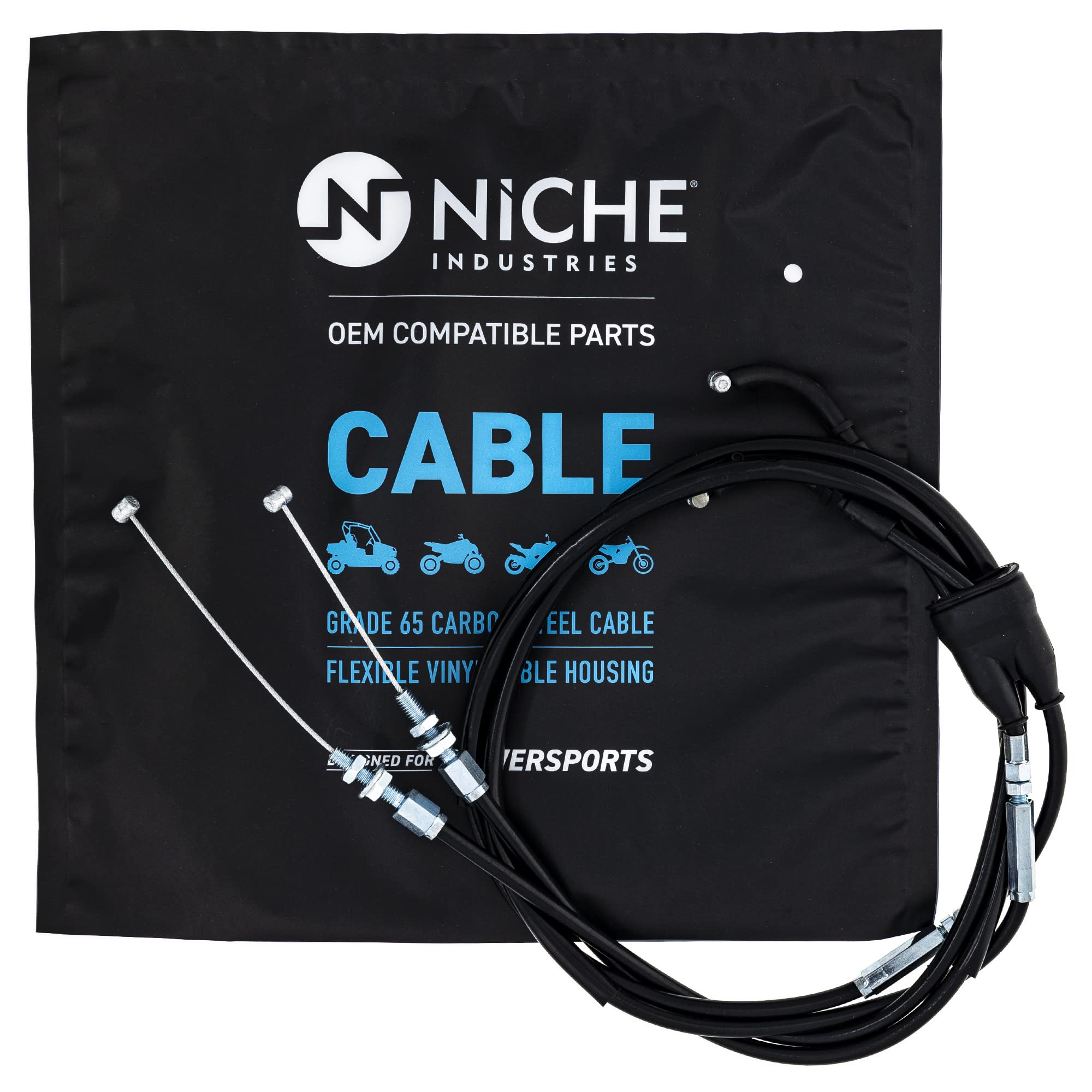 Amazon.com: NICHE Push Pull Throttle Cable for Kawasaki KX250F