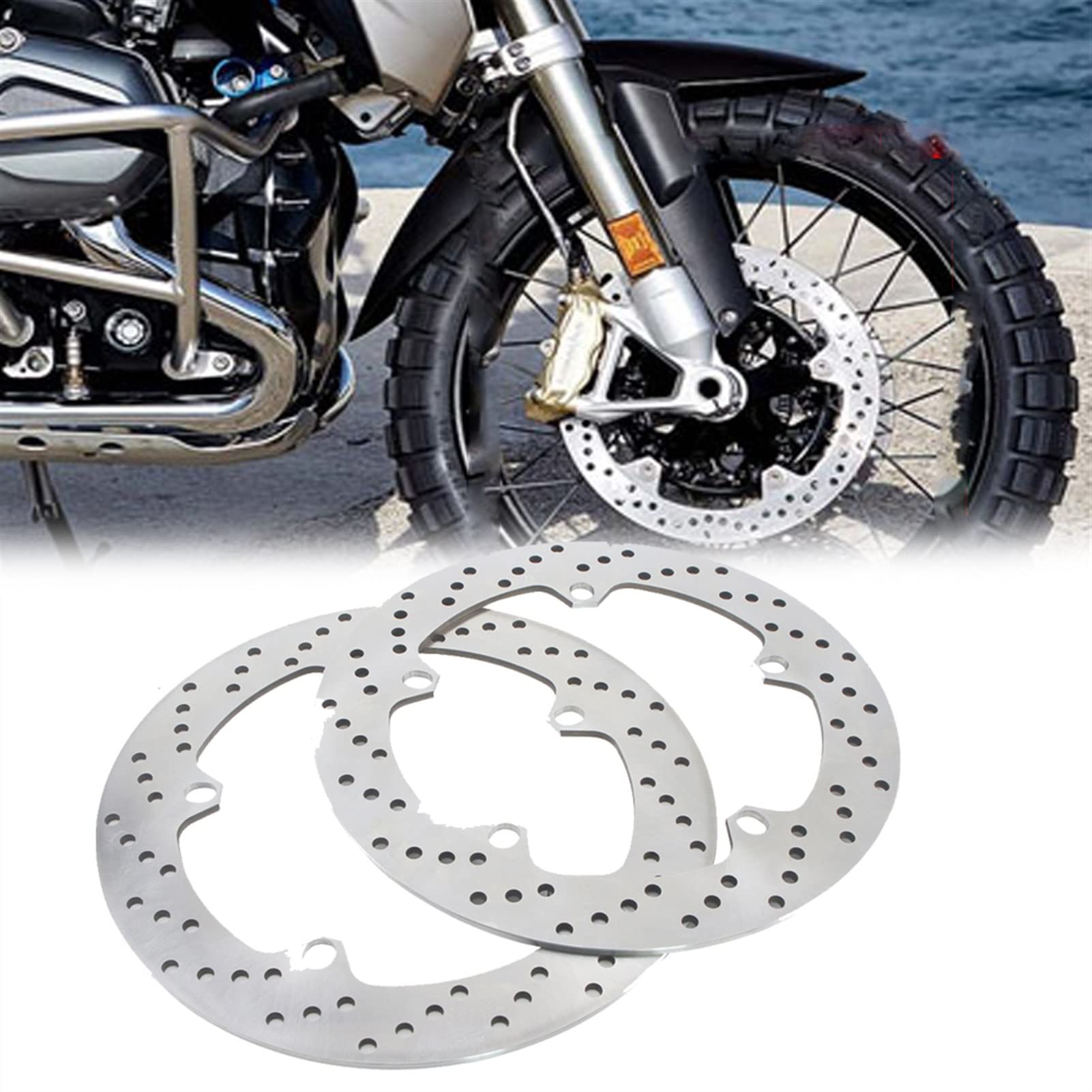 Kit de frein à disque avant moto ventilé pour BMW R1200 GS