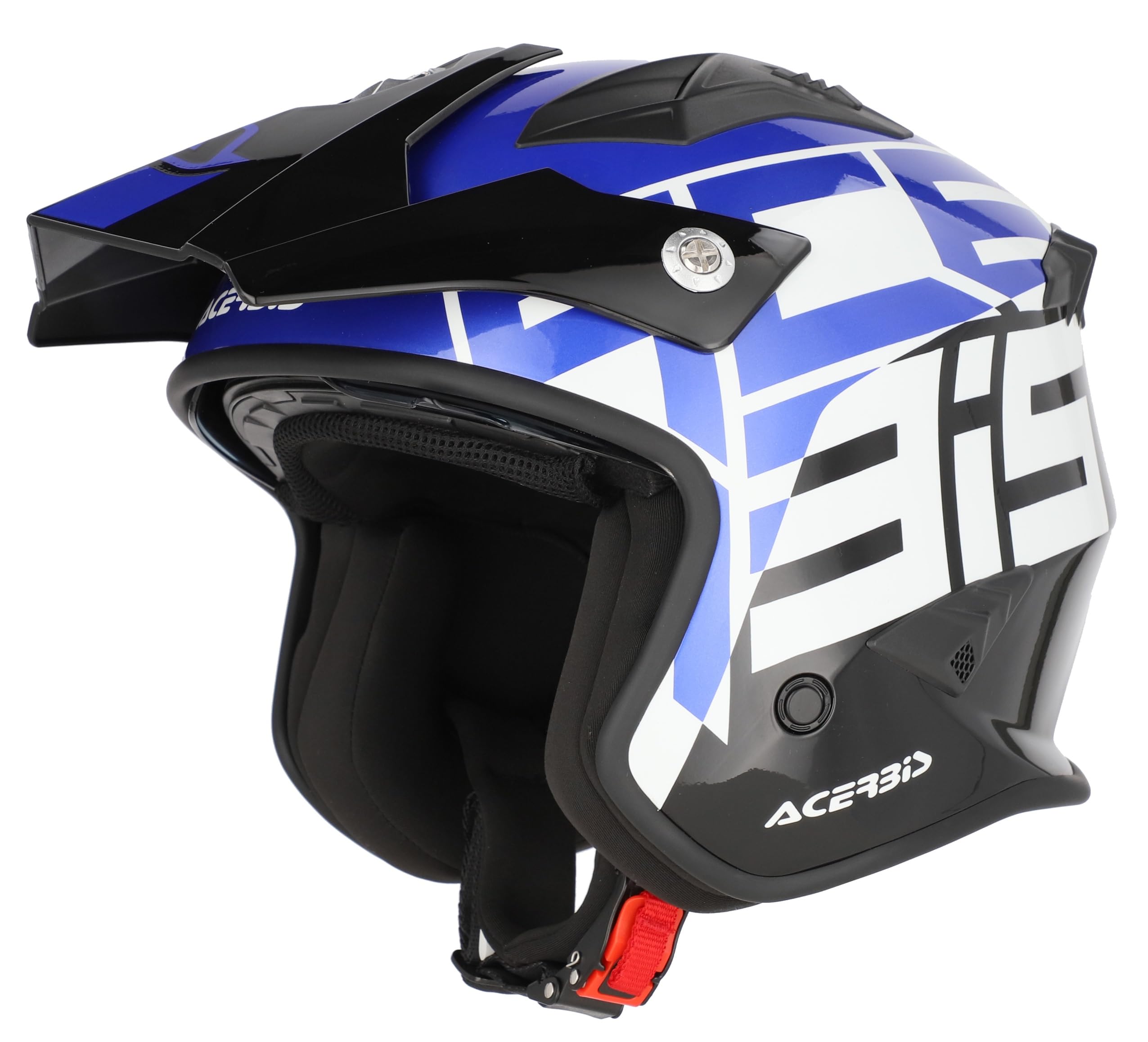 ACERBIS Helmets Casco Jet Aria Azul y Negro Totalmente Homologado 22.06 (L 59/60)