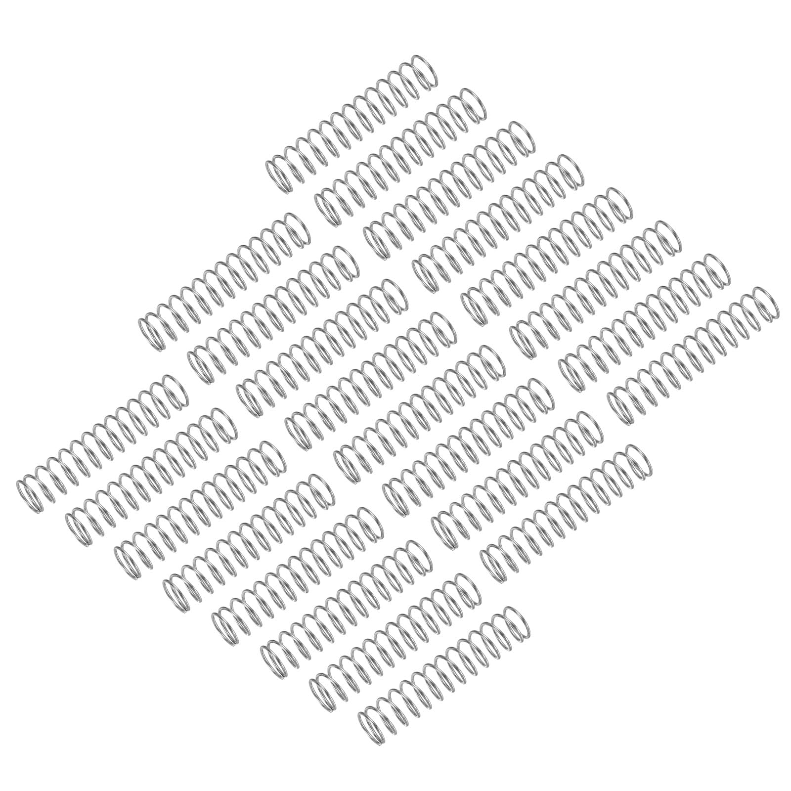 uxcell 25Pcs Compression Spring, 304 Stainless Steel 8mm OD 0.8mm Wire 15mm Length Mechanical Spring for Shop Home Repair Project, Silver Tone — Amazon image 26