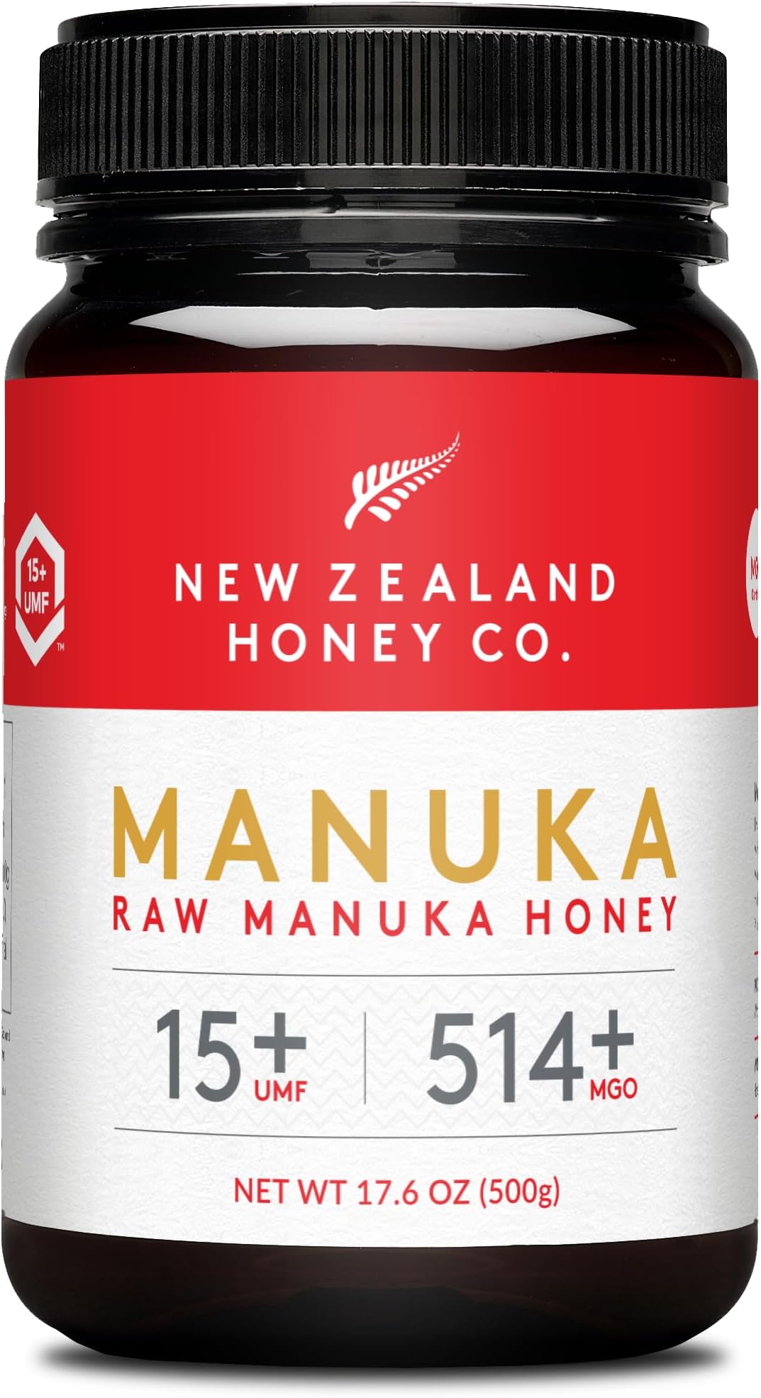 New Zealand Honey Co. Raw Manuka Honey UMF 15+ / MGO 514+ | 500g