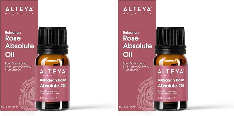 Alteya Óleo multifuncional com absoluto de rosa búlgara Rosa Damascena, 10 mL, Pacote com 2