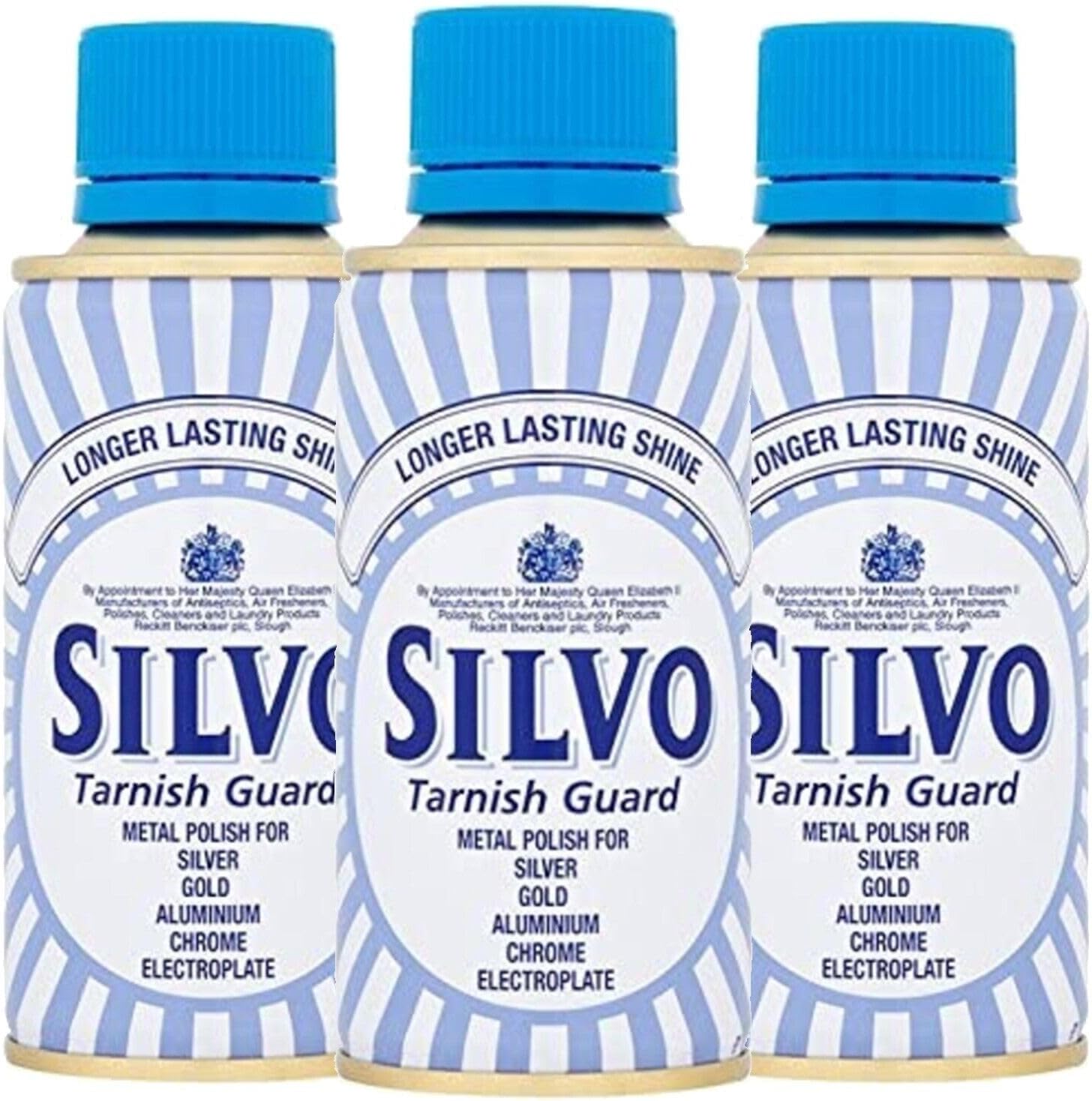 Tarnish Guard Metal Polish for Long-Lasting Shine | All-Purpose Metal Polish for Silver, Gold, Aluminum, Chrome & Electroplate (Pack of 3, 175ml each)