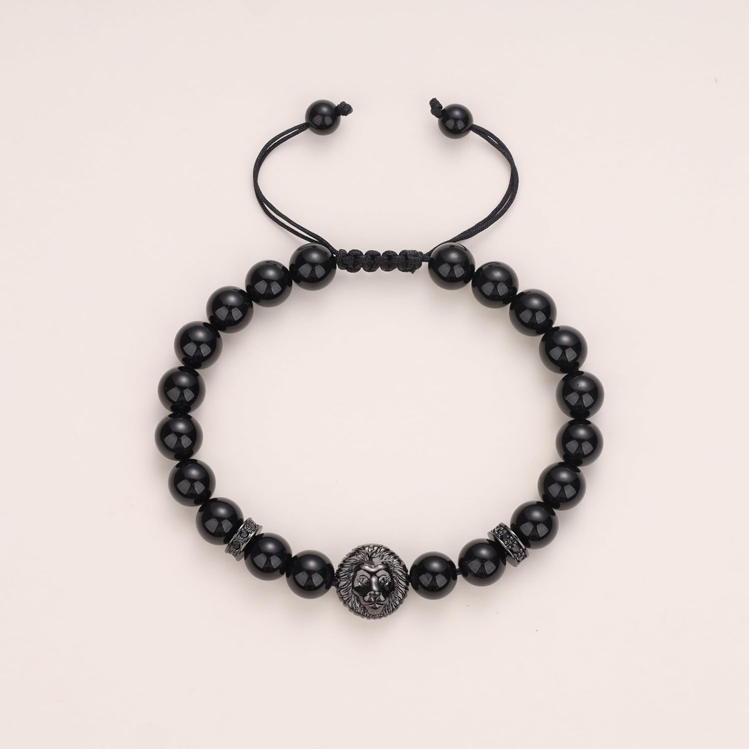 COAI Viking Jewelry Lion Stone Beaded Bracelet
