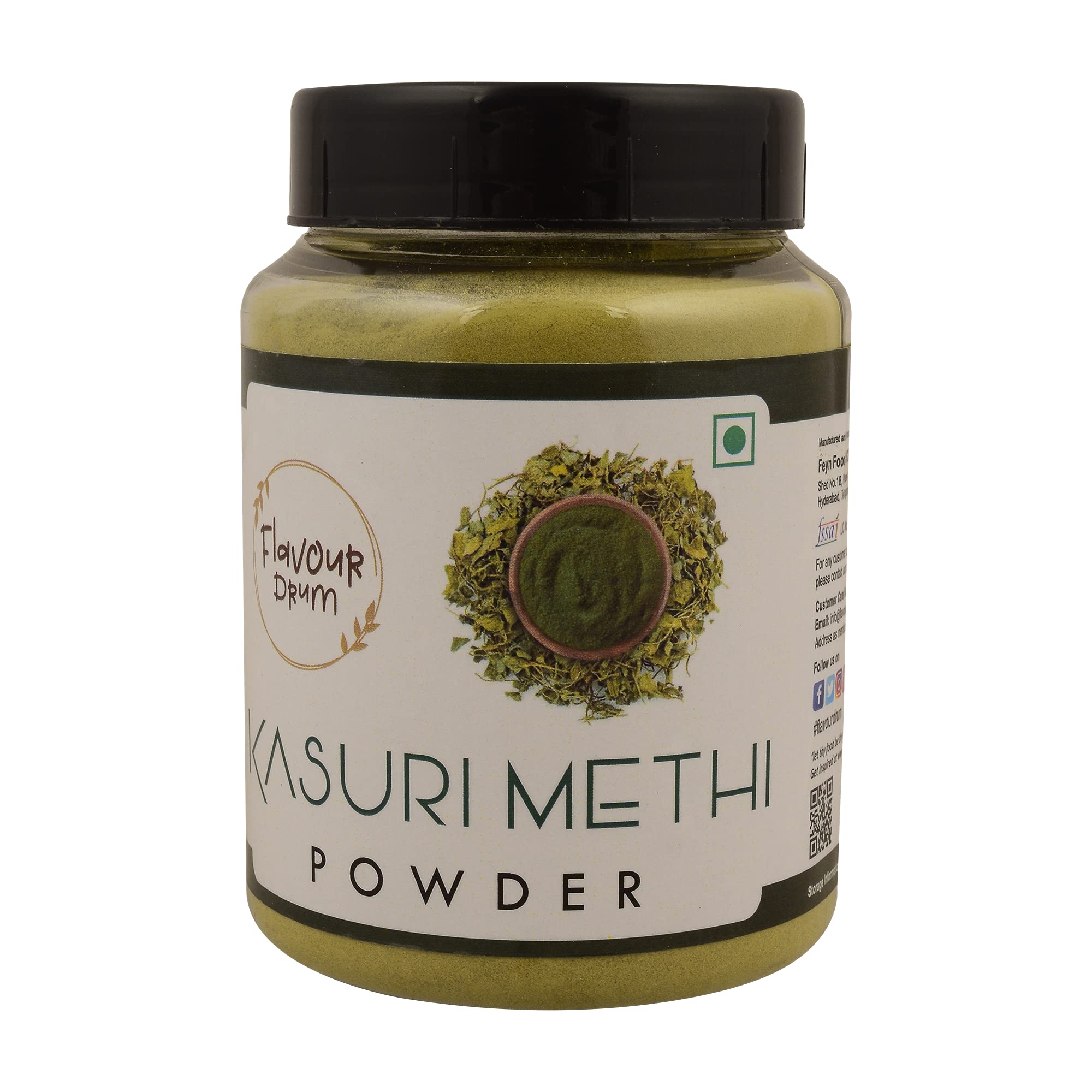 Flavour Drum Dehydrated Kasuri Methi Powder | Pure & Dry Fenugreek Powder | Extracted from Natural Kasoori Methi (Fenugreek) | Vegetable Powder Seasoning | Best for Cooking, Baking & More (B09DPDTVGL) Amazon Price History, Amazon Price Tracker