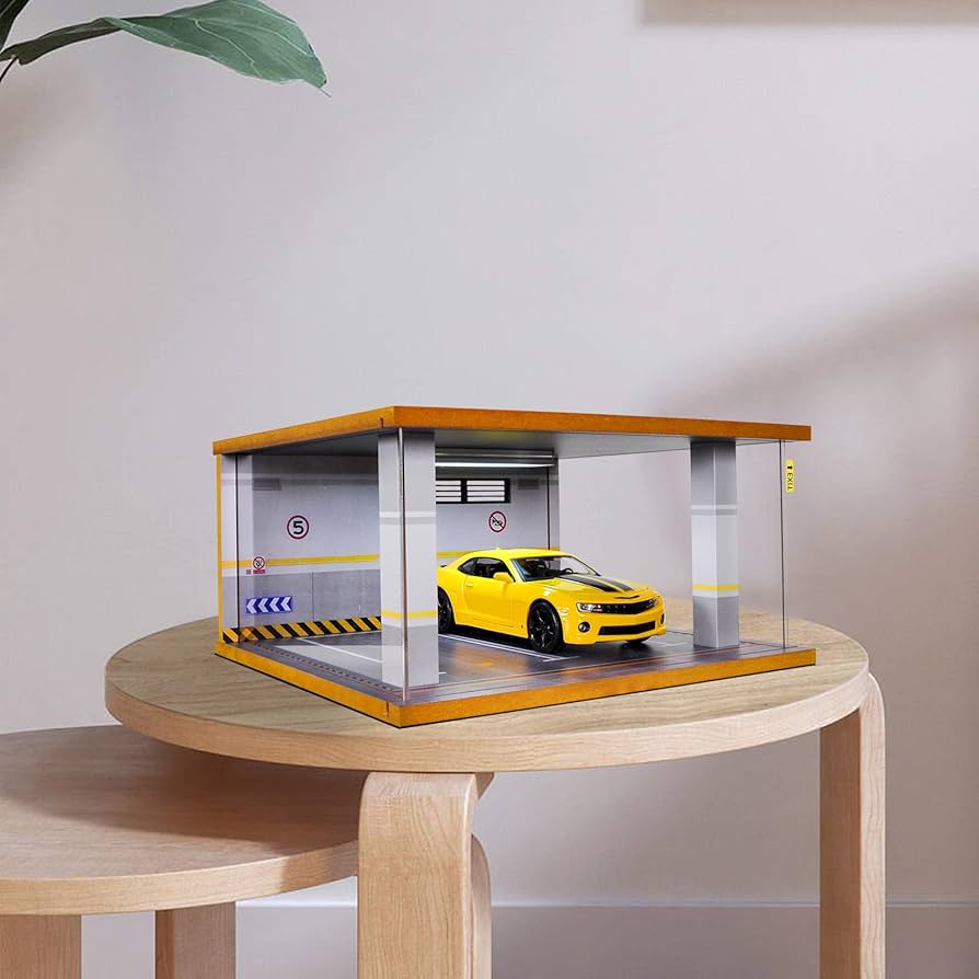 Amazon.co.jp: cxiiuui 1/24 ミニカー 収納 ディスプレイケース 駐車場