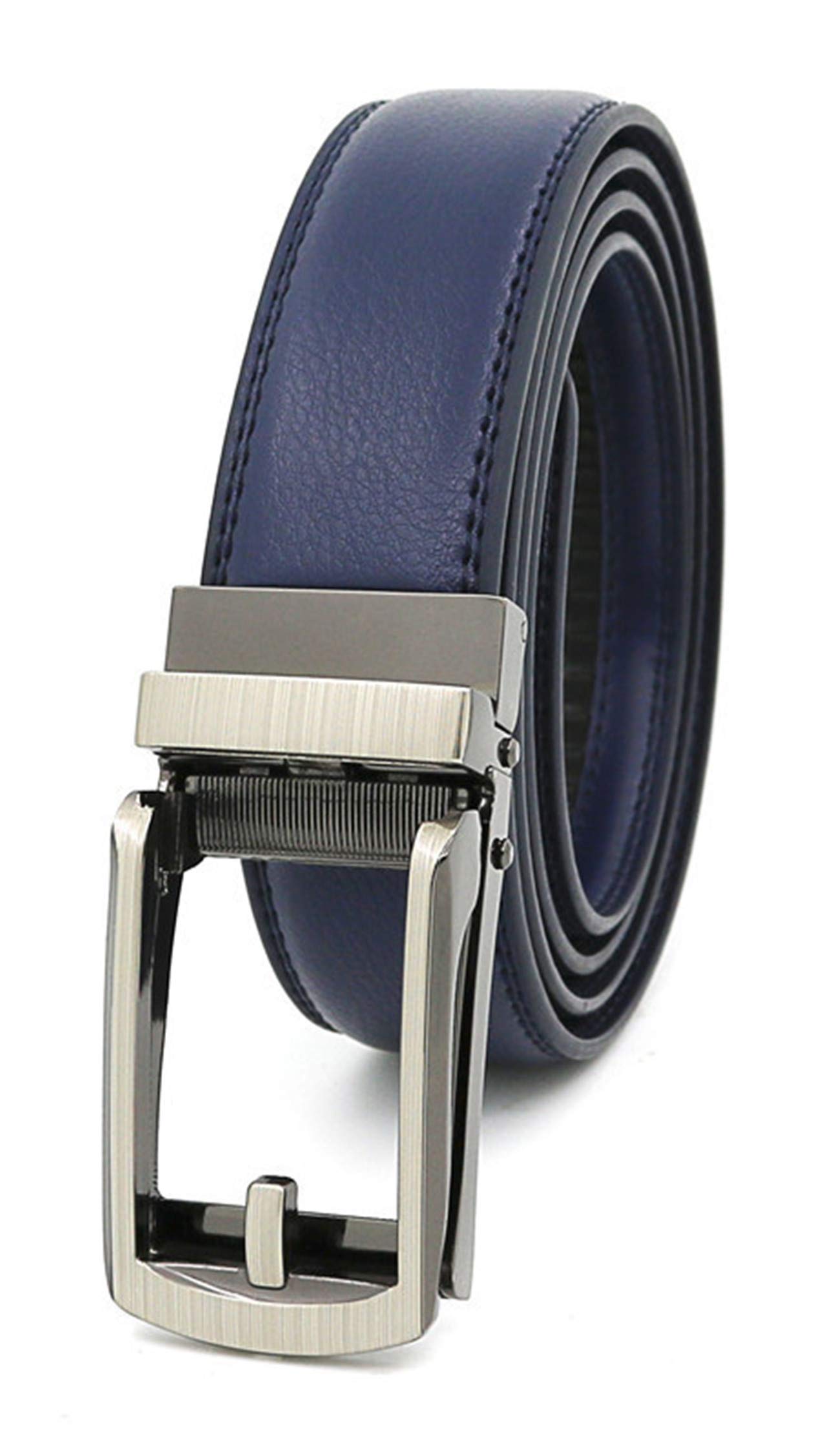 Andongnywell Genuine Leather Causal Belt for Men with Buckle Classic and Fashion Design for Work Business and Casual