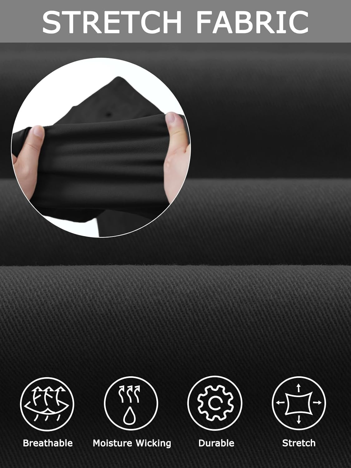 Plaid&Plain Men’s Slim Fit Khaki Pants Men’s Tapered Chino Pants - Image 5