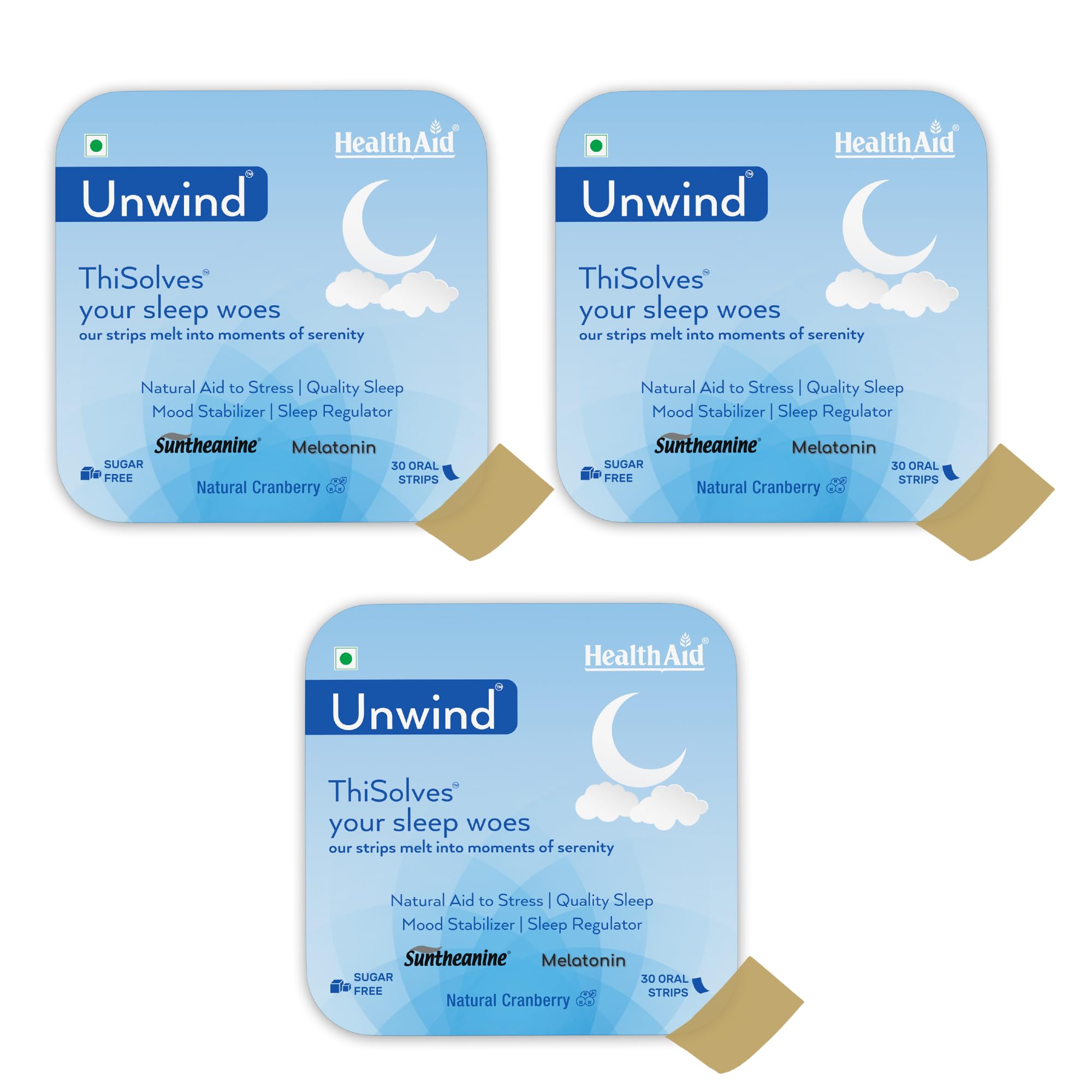 HealthAid Unwind Thisolves Mouth Dissolving Strips 90 Oral Strips| With Suntheanine to Reduce Stress & Enhance Sleep Quality| Contains Lavender & Hibiscus Extract |Non-Habit Forming Sleep Strip (B0CXHZ526S) Amazon Price History, Amazon Price Tracker