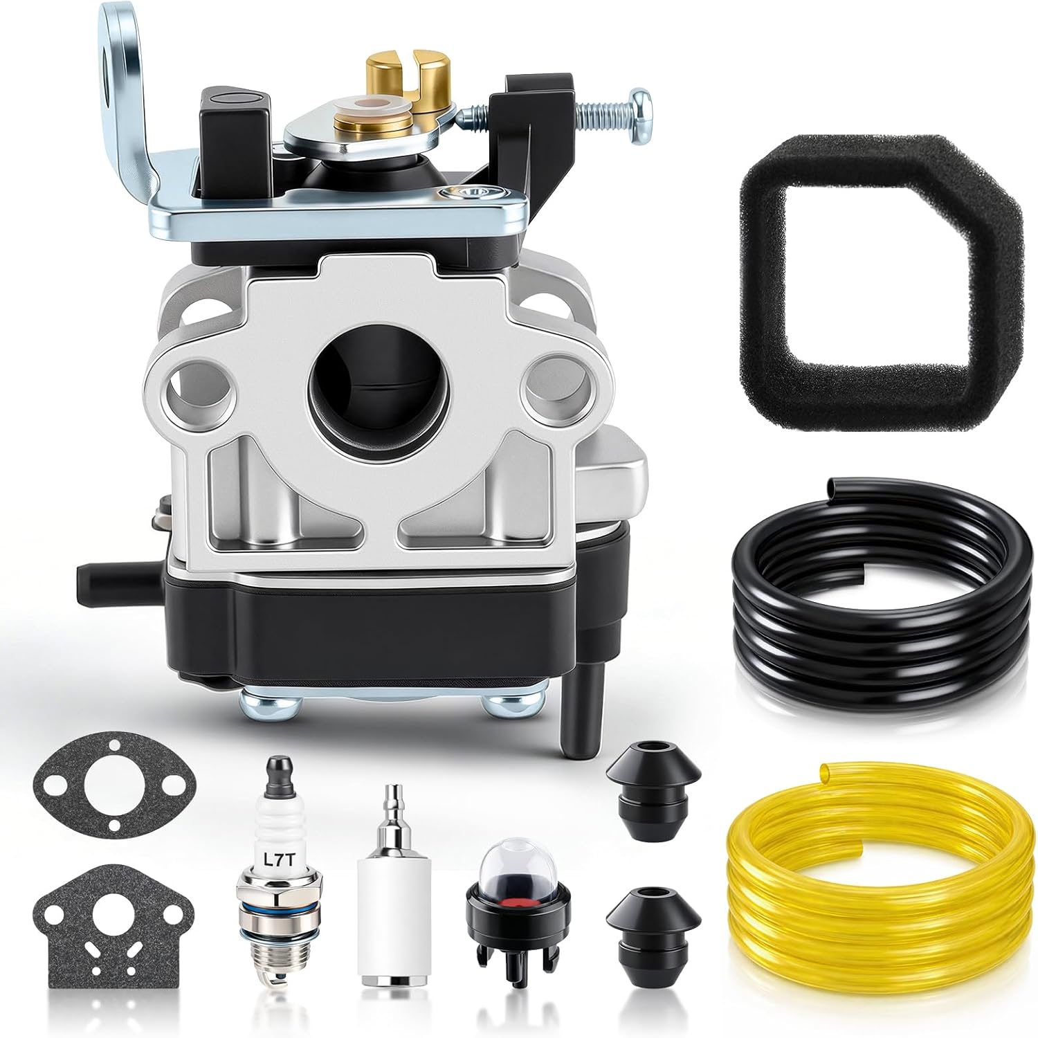 Carburetor Compatible with Metabo HPT CG22EADSLP 21.1cc Split Shaft Grass Trimmer, CG22EASSLP 21.1 cc Straight Shaft Grass Trimmer, CG22EABSLP Grass Trimmer, CG22EAB/CG22EAD/CG22EAS Trimmer