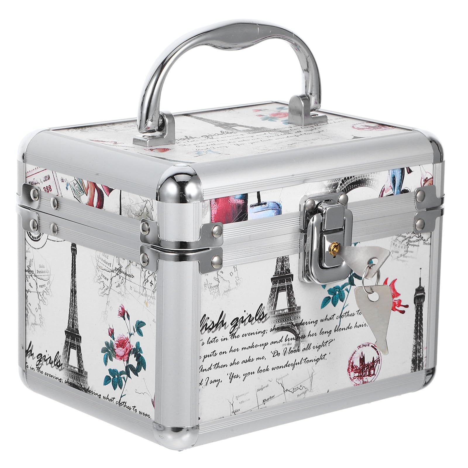 Boîte de rangement CD/DVD en alliage d'aluminium robuste et tissu double couche